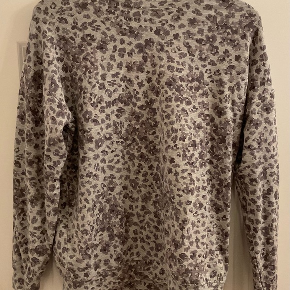 Athleta Studio to Street Splatter Print Crewneck Sweatshirt - Size Small - Picture 3 of 9